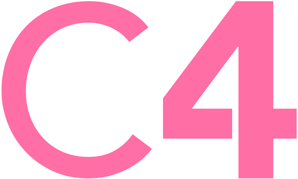 ケアフォー・サポートの「C4」ロゴ